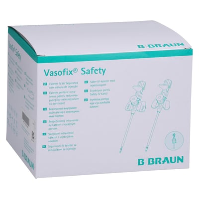 Vasofix Safety Kanüle 22 G 0.9x25 mm PUR blau