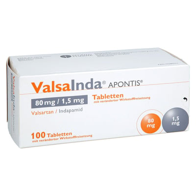 ValsaInda APONTIS 80 mg/1,5 mg Tabletten mit veränderter Wirkstofffreisetzung
