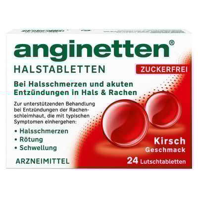 Anginetten Halstabletten zuckerfrei Kirschgeschmack