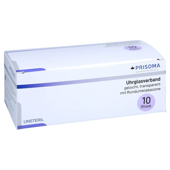 Uhrglasverband Prisoma unsteril gelocht