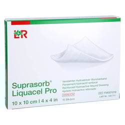 Suprasorb Liquacel Pro 10x10 cm Kompressen Kohlpharma
