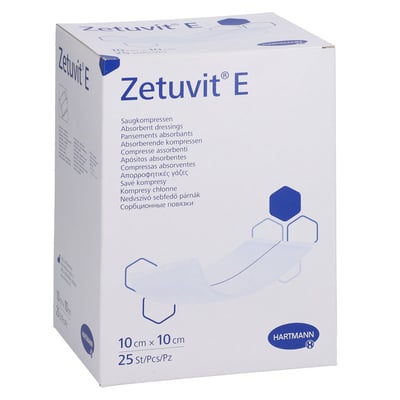 Zetuvit E Saugkompressen steril 10x10 cm Kohlpharma