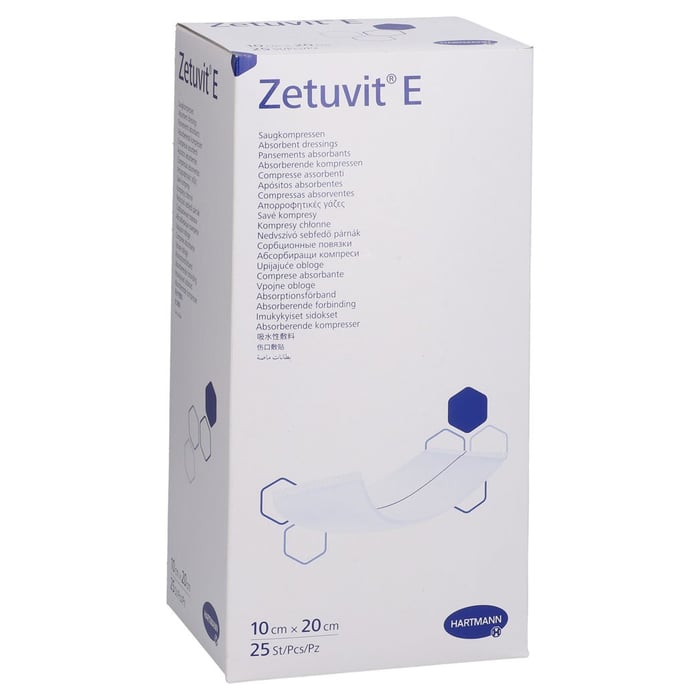 Zetuvit E Saugkompressen steril 10x20 cm