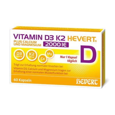 Vitamin D3k2 Hevert 2000ie Produktbild 1