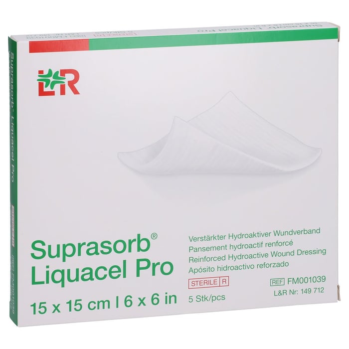 Suprasorb Liquacel Pro 15x15 cm Kompressen