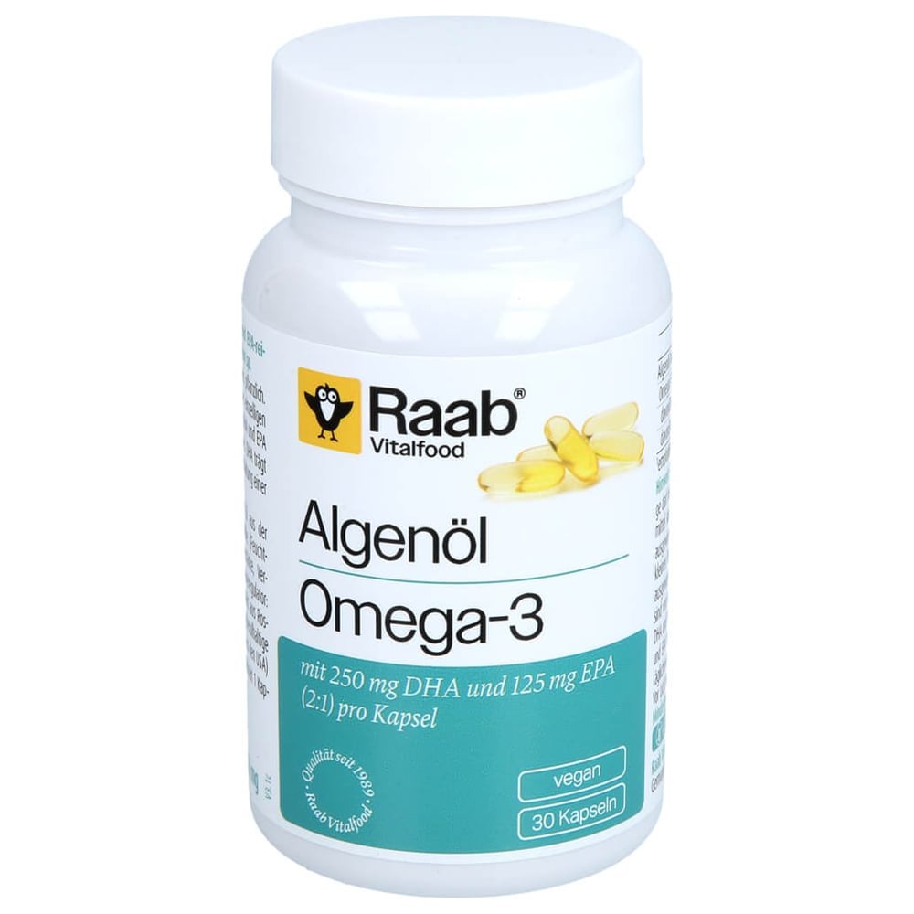 Raab Vitalfood Algenöl Omega-3 Kapseln