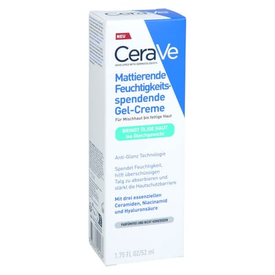 CeraVe feuchtigkeitsspendende Gel-Creme matt
