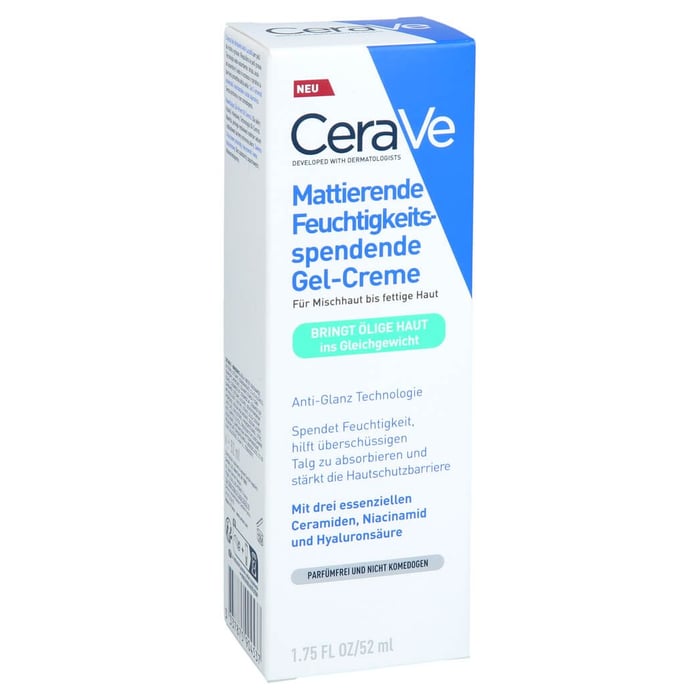 CeraVe feuchtigkeitsspendende Gel-Creme matt