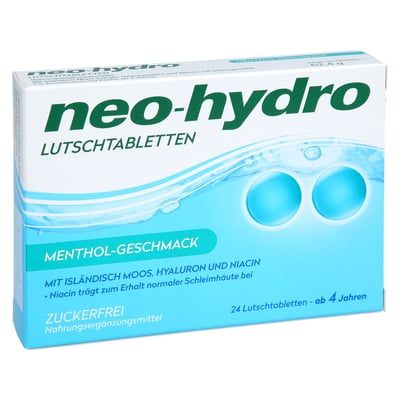 NEO-HYDRO Lutschtabletten Menthol zuckerfrei
