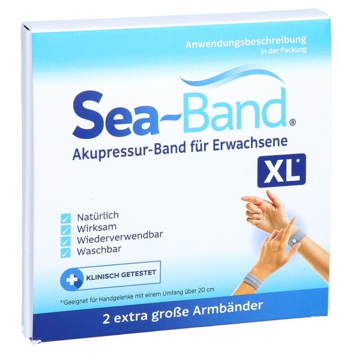 SEA-BAND Akupressurband f.Erwachsene XL grau