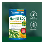 KLOSTERFRAU Hanföl 800 mg+Goldmohn Weichkapseln Produktbild 7