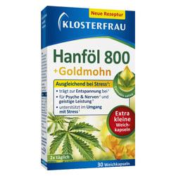 KLOSTERFRAU Hanföl 800 mg+Goldmohn Weichkapseln