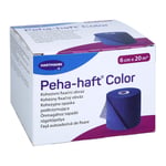 Peha-haft Color Fixierbinde latexfrei 6 cmx20 m blau Adequapharm