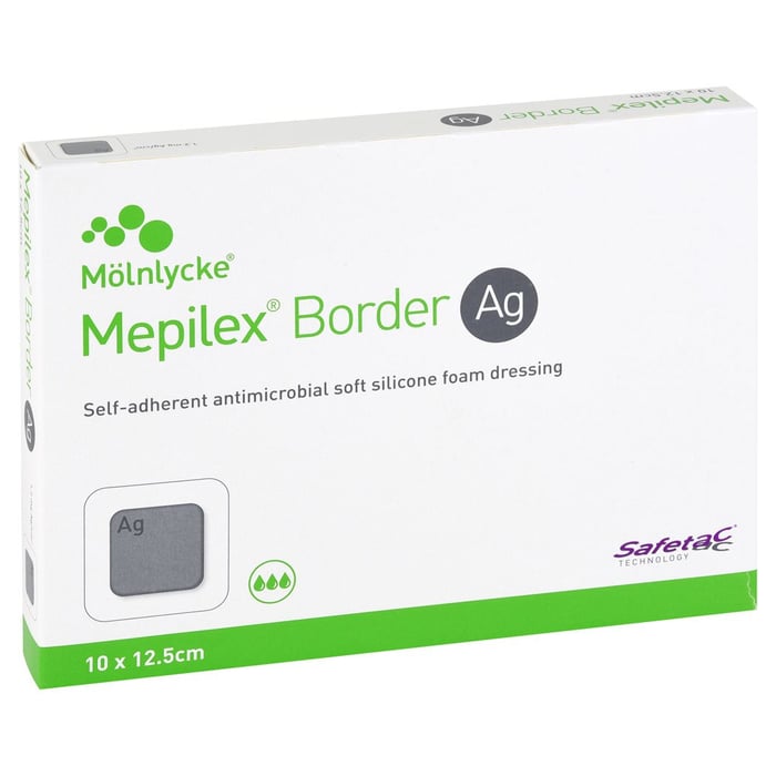 Mepilex Border Ag Schaumverb.10x12,5 cm steril