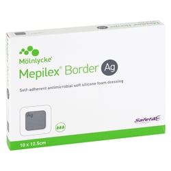 Mepilex Border Ag Schaumverband 10x12,5 cm steril