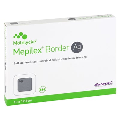 Mepilex Border Ag Schaumverband 10x12,5 cm steril Produktbild 1