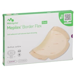 Mepilex Border Flex Schaumverb.haft.15x19 cm oval Crosp Medical