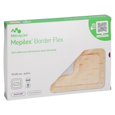 Mepilex Border Flex Schaumverband haftend 15x20 cm Crosp Medical