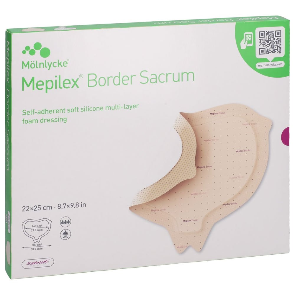 Mepilex Border Sacrum Schaumverb.22x25 cm steril