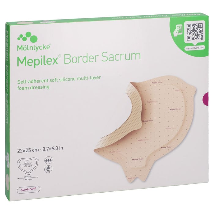 Mepilex Border Sacrum Schaumverb.22x25 cm steril