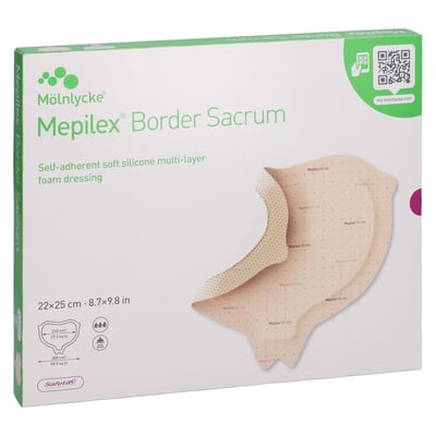 Mepilex Border Sacrum Schaumverband 22x25 cm steril Produktbild 1