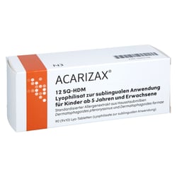 ACARIZAX 12 SQ-HDM Lyophil.z.subl.Anw.KDR ab5+ERW