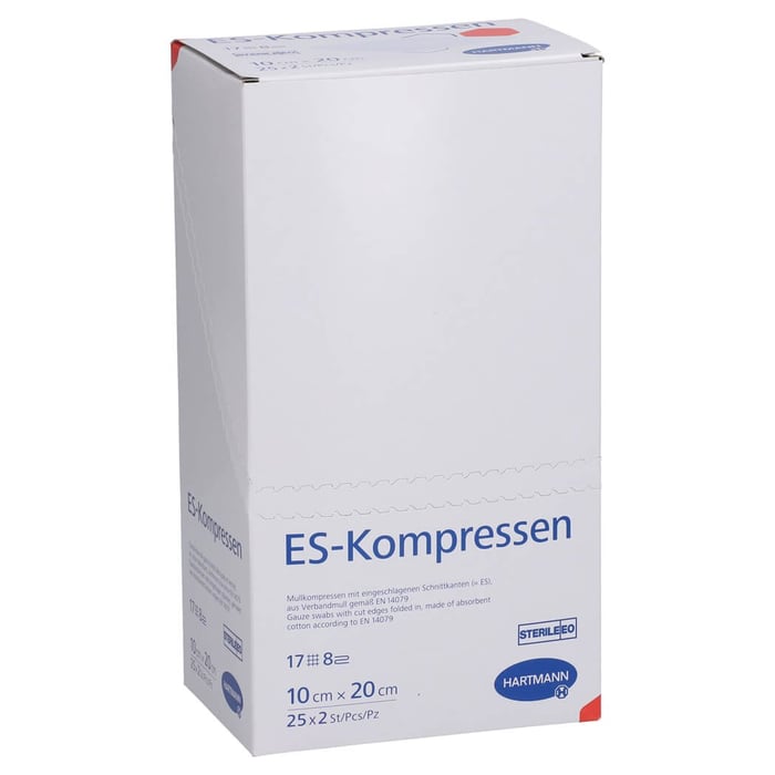 Es-kompressen steril 10x20 cm 8fach