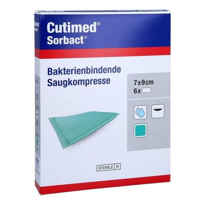 CUTIMED Sorbact Saugkompressen 7x9 cm Produktbild 1