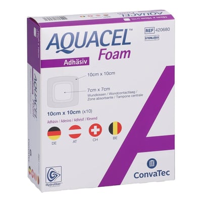 Aquacel Foam Adh 10x10 cm Produktbild 1