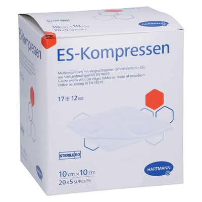ES-Kompressen steril 10x10 cm 12fach Großpackung