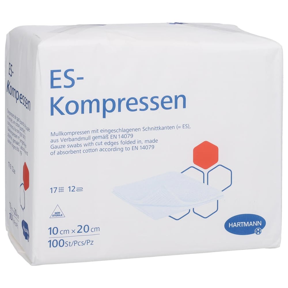 ES-Kompressen unsteril 10x20 cm 12fach