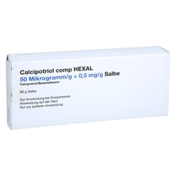 Calcipotriol comp HEXAL 50 Mikrogramm/g + 0,5 mg/g