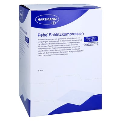 Peha Schlitzkompressen 7,5x7,5 cm steril B2B Medical