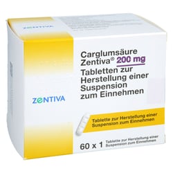 CARGLUMSÄURE Zentiva 200 mg Tab.z.H.e.Susp.z.Einn.