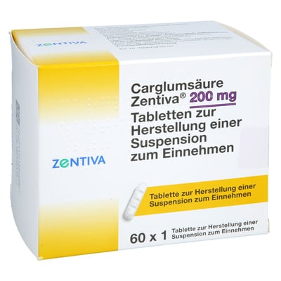 CARGLUMSÄURE Zentiva 200 mg Tab.z.H.e.Susp.z.Einn.