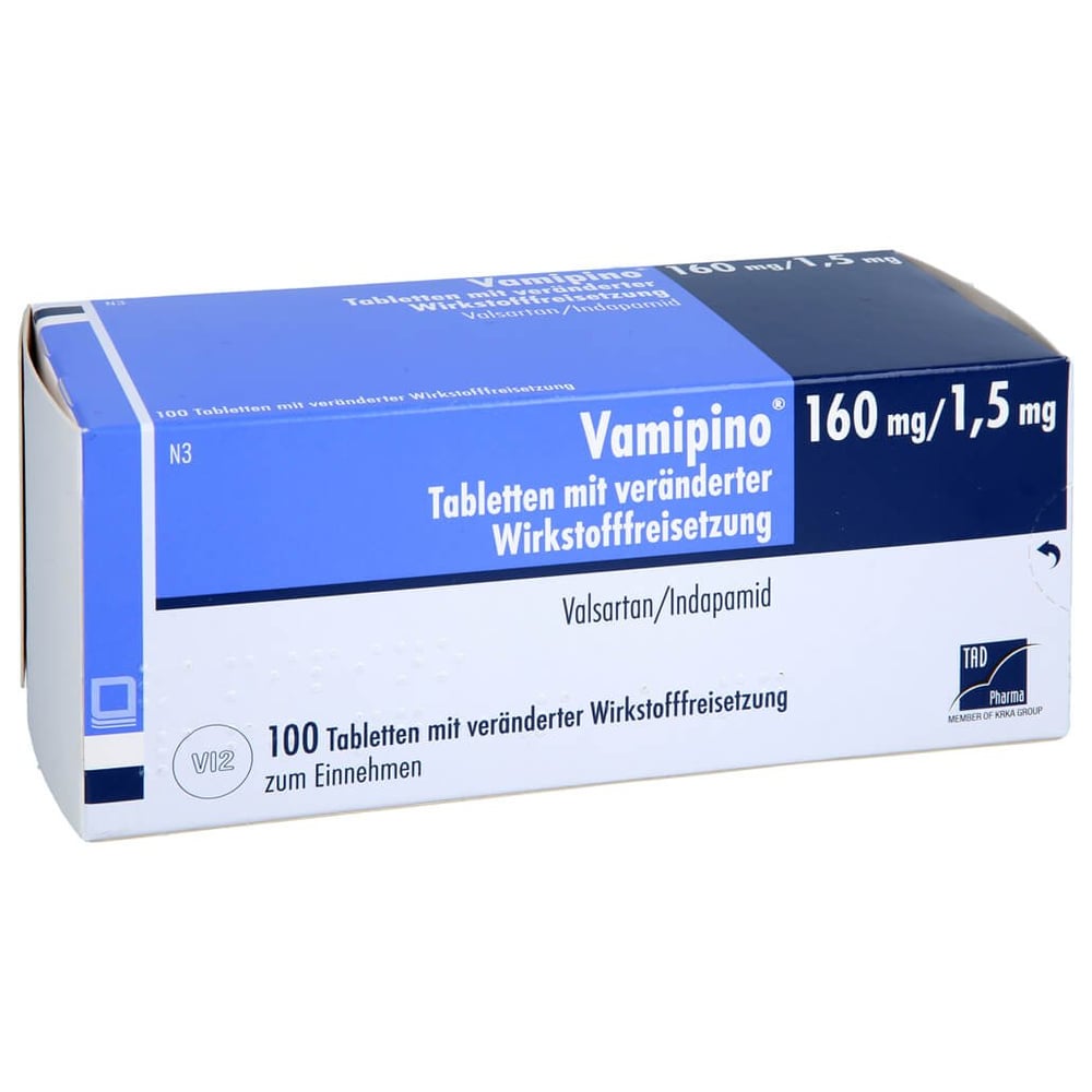 Vamipino 160 mg/1,5 mg Tabletten mit veränderter Wirkstofffreisetzung