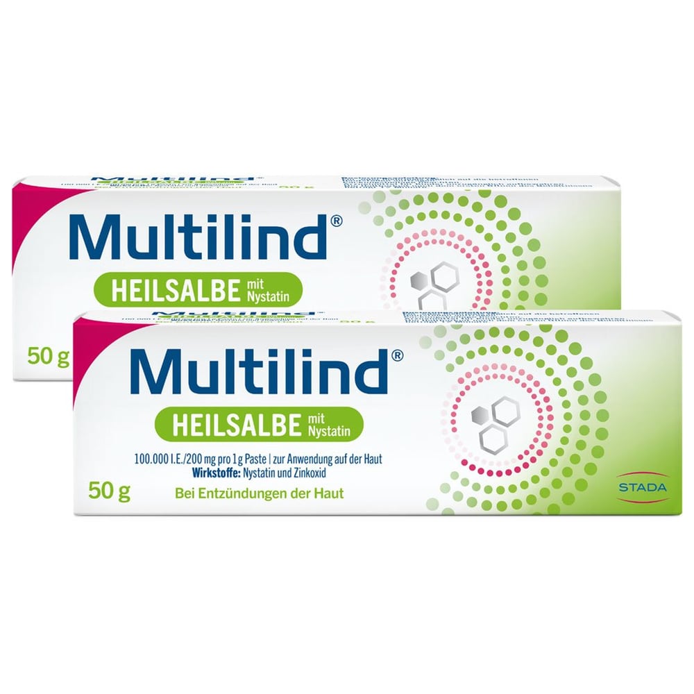 Multilind Heilsalbe mit Nystatin und Zinkoxid
