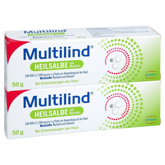 Multilind Heilsalbe mit Nystatin und Zinkoxid