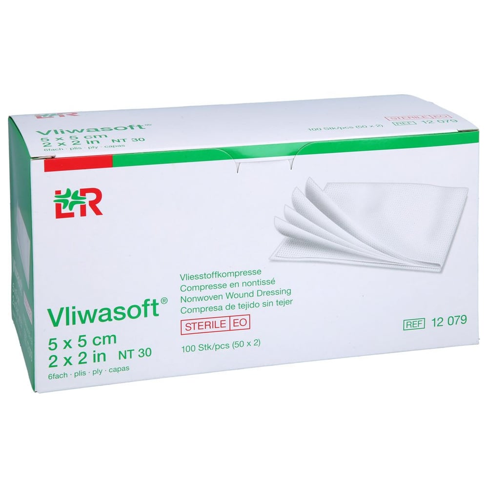 Vliwasoft Vlieskompressen steril 5x5 cm 6l.