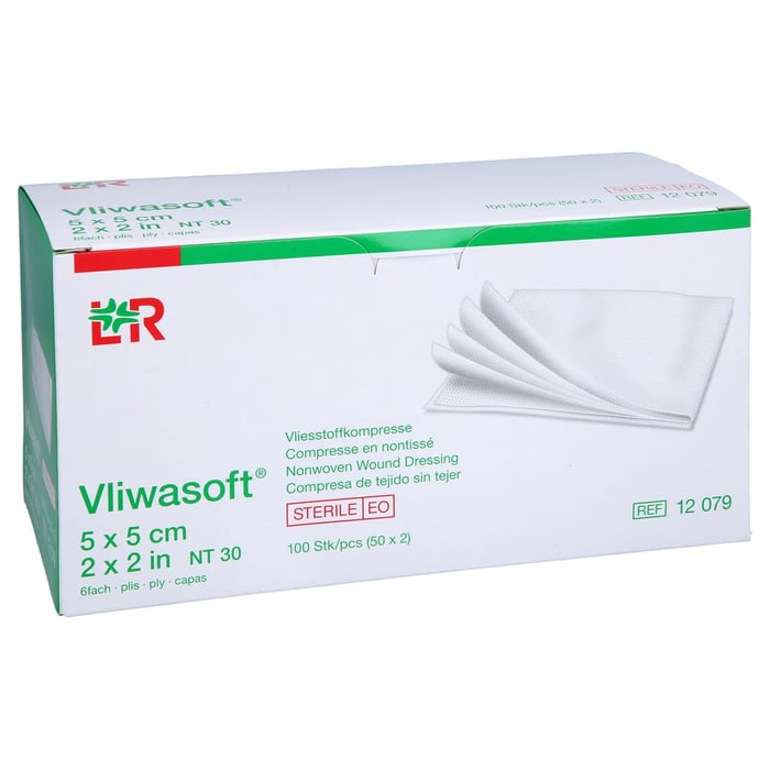 Vliwasoft Vlieskompressen steril 5x5 cm 6l.