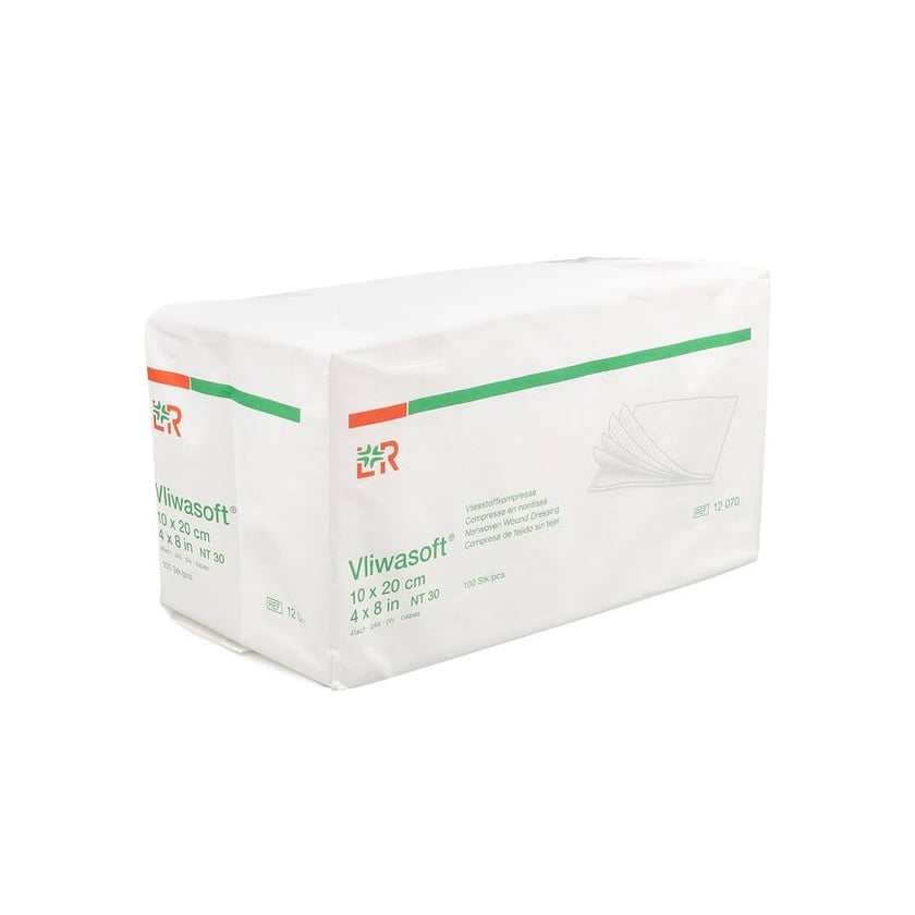 Vliwasoft Vlieskompressen unsteril 10x20 cm 4l.