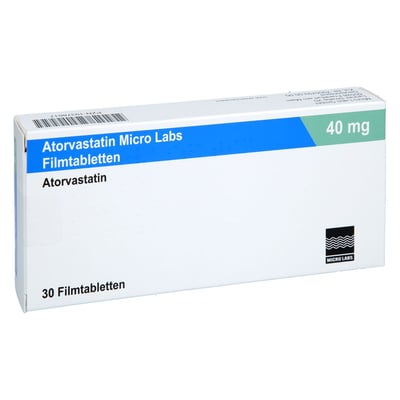 Atorvastatin Micro Labs 40 mg FT Produktbild 1