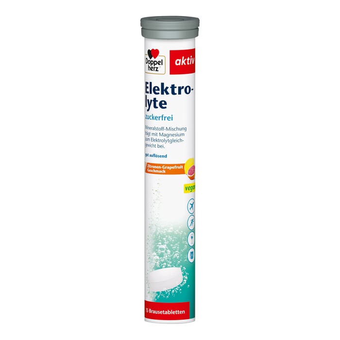 DOPPELHERZ Elektrolyte zuckerfrei Brausetabletten