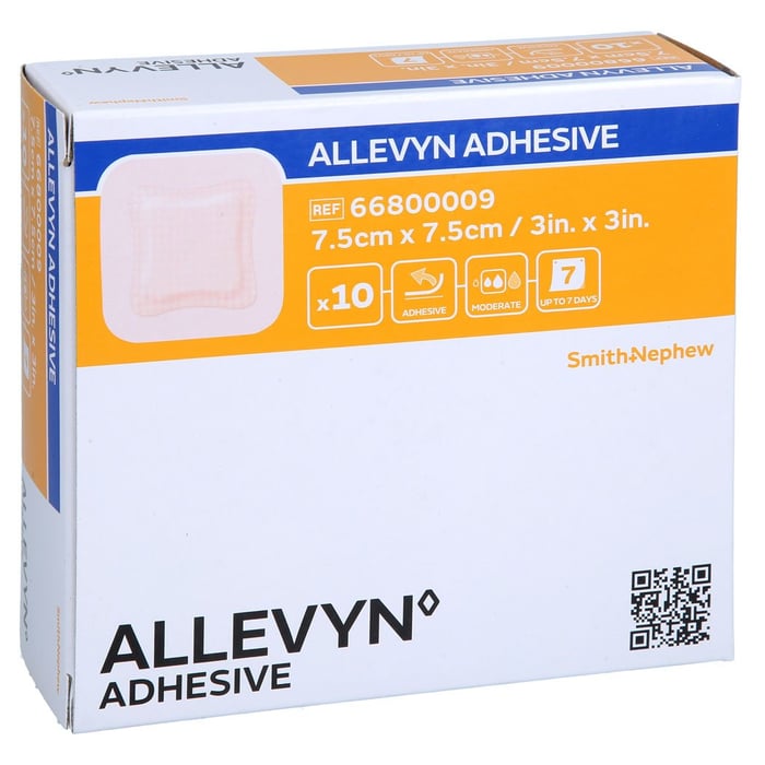Allevyn Adhesive 7,5x7,5 cm haftende Wundauflage