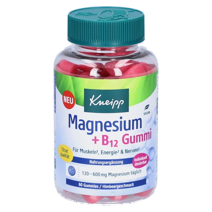 KNEIPP Magnesium+B12 Gummi Himbeer