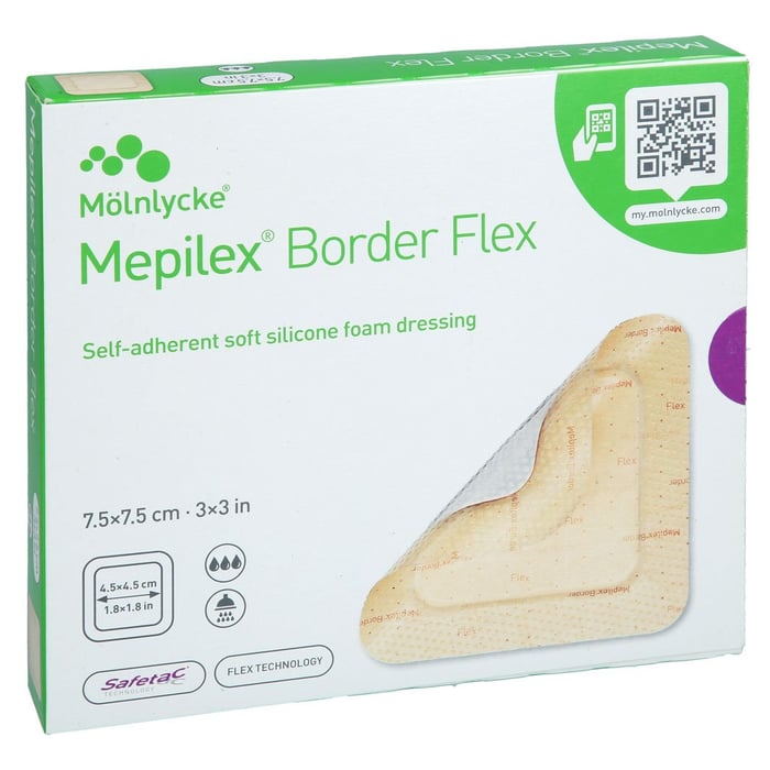 Mepilex Bor Fl Sch 7.5x7.5
