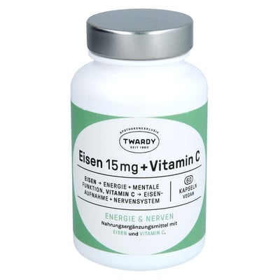 EISEN 15 mg+Vitamin C vegan Kapseln