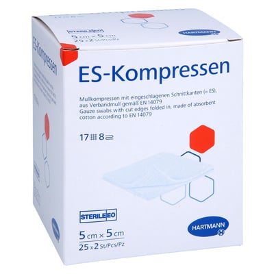 ES-KOMPRESSEN steril 5x5 cm 8fach