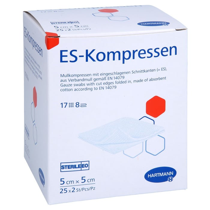 ES-KOMPRESSEN steril 5x5 cm 8fach