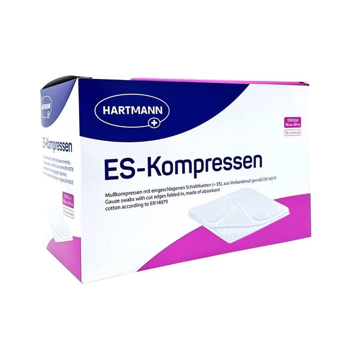 ES-KOMPRESSEN steril 10x20 cm 12fach Großpackung